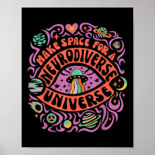 Neurodiverses Universum Neurovielfalt und Autismus Poster