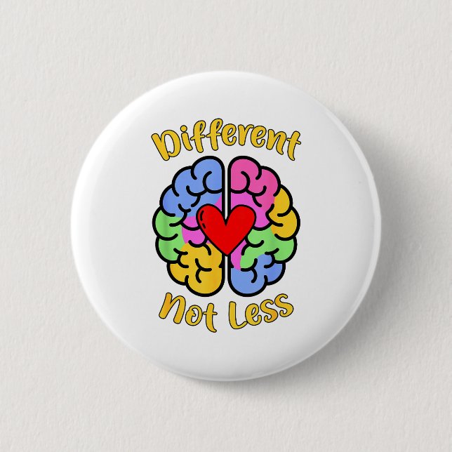 Neurodiversität Dyslexie Autismus-Bewusstsein Ande Button (Vorderseite)