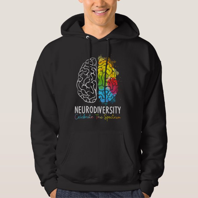 Neurodiversität Feiern Sie Das Spektrum Autismus-U Hoodie (Vorderseite)