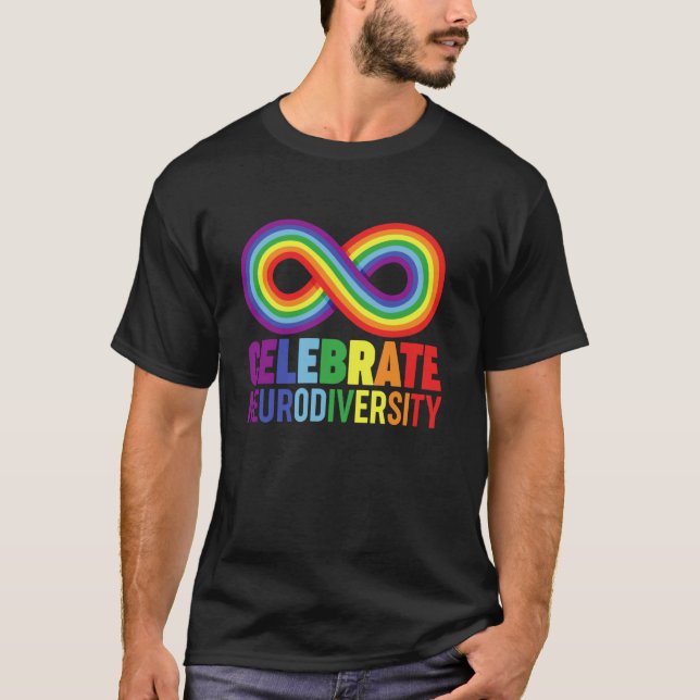 Neurodiversität feiern T-Shirt (Vorderseite)