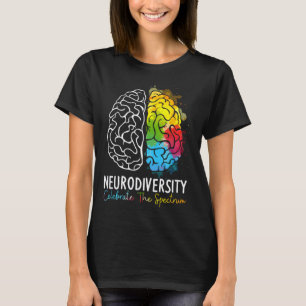 Neurodiversität feiert das Spektrum Autismus-Unter T-Shirt