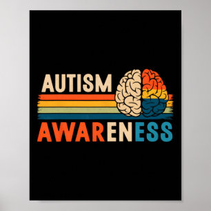 Neurodiversität Feiert Das Spektrum Gehirn Autismu Poster