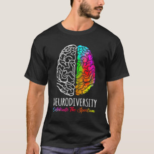 Neurodiversität feiert das Spektrum Gehirn Autismu T-Shirt
