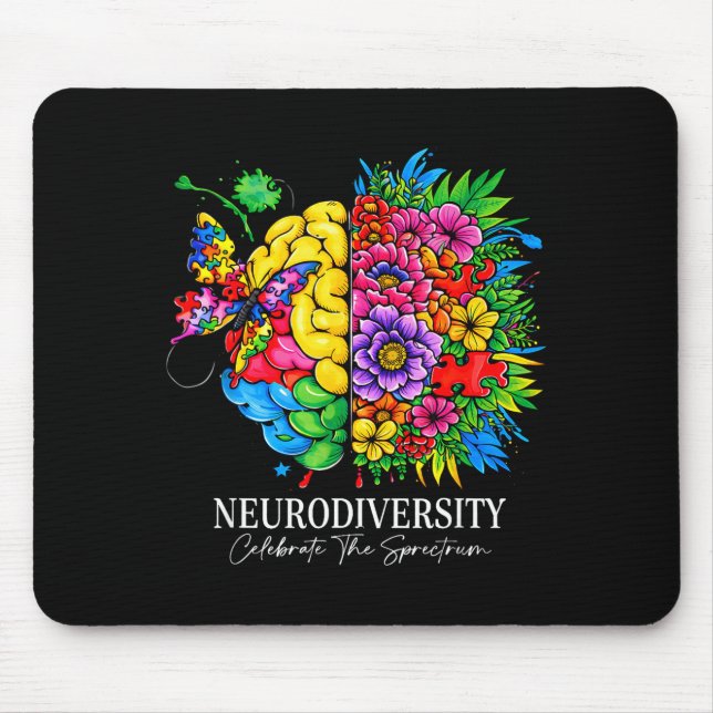 Neurodiversität feiert das Spektrum  Mousepad (Vorne)