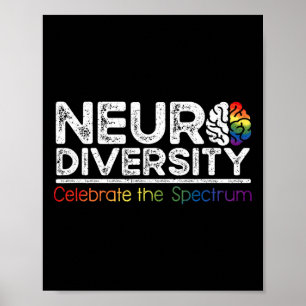 Neurodiversität feiert psychische Gesundheit Adhs Poster