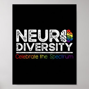 Neurodiversität feiert psychische Gesundheit Adhs Poster