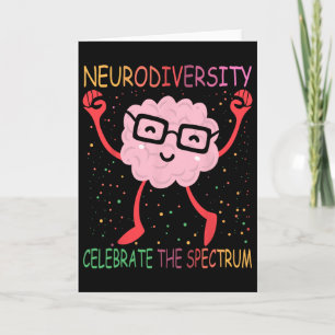 Neurodiversität Gehirn Autismus-Bewusstsein Asd Ad Karte