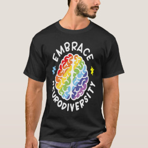 Neurodiversität Gehirn Autismus-Bewusstsein Puzzle T-Shirt