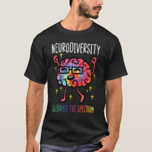 Neurodiversität Gehirn Autismusanerkennung ASD ADH T-Shirt