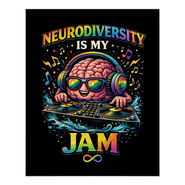 Neurodiversität ist mein Ding Poster (Vorderseite)