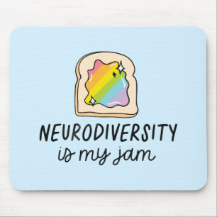 Neurodiversität ist mein Jam-Rainbow-Toast Mousepad