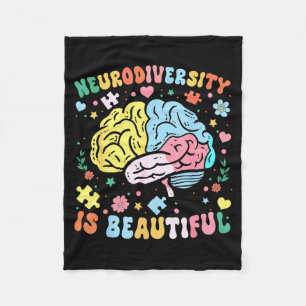 Neurodiversität ist schön Autismusanerkennung ment Fleecedecke