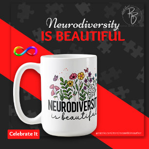 Neurodiversität ist schön Keramikbecher Kaffeetasse