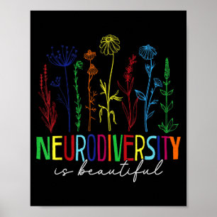 Neurodiversität ist schöne Autismus-Aufklärung Poster