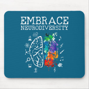 Neurodiversität Umarmen Adhs Autismus Asd Kunstwer Mousepad