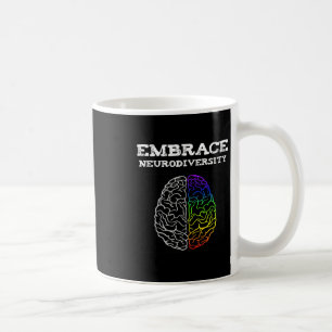 Neurodiversität umarmen Autismus Adhd Asd Regenbog Kaffeetasse