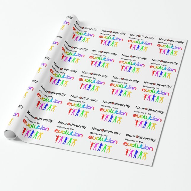 Neurodiversität Willkommen bei der Evolution Geschenkpapier (Ungerollt)