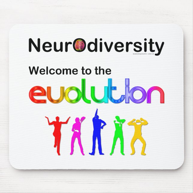 Neurodiversität Willkommen bei der Evolution Mousepad (Vorne)