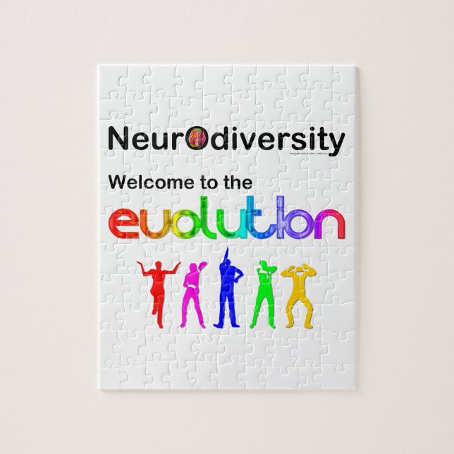 Neurodiversität Willkommen bei der Evolution Puzzle (Vertikal)