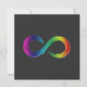 Neurodiversitäts-Infinity-Logo-Karte