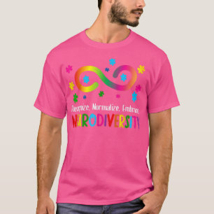 Neurodiversitäts-Spektrum ASD ADHD Regenbogen i T-Shirt