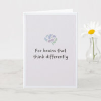 Neurodiversitäts-Stolz-Gehirn-Inspirationsgruß