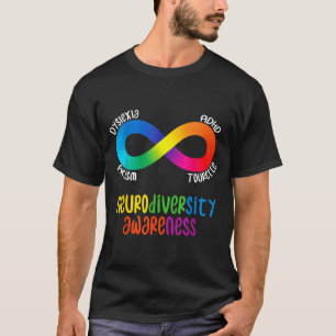 Neurodiversitätsbewusstsein Adhd Au Dyslexie Toure T-Shirt