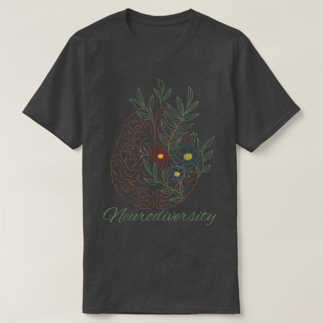 Neurodiversity ADHD ASD Autism  T-Shirt (Design vorne)