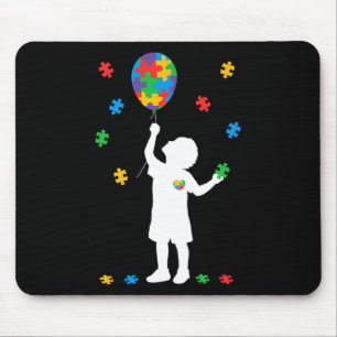 Neurodiversity-Autismus Awareness Boy Holding Byll Mousepad