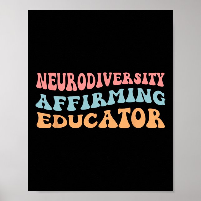 Neurodiversity-Bekräftigung der Bildung Poster (Vorne)