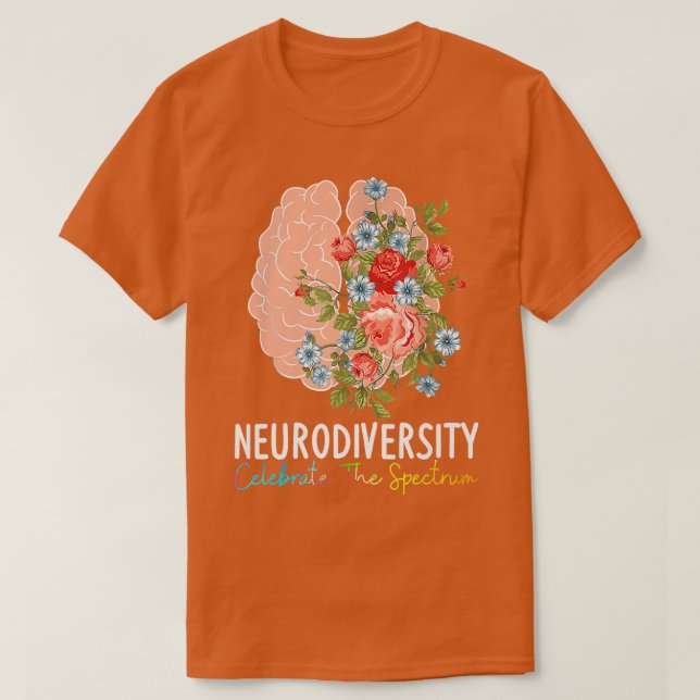 Neurodiversity Celebrate The Spectrum ADHD Brain A T-Shirt (Design vorne)