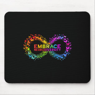 Neurodiversity-Embrace Adhd Autismus Asd Butterfly Mousepad