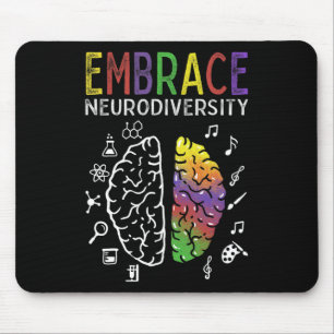 Neurodiversity Embrace Adhd Autismus Asd Hirn Mousepad