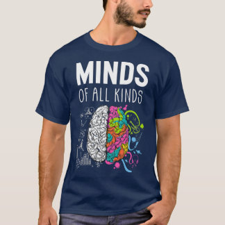 Neurodiversity-Gehirn ADHS Autismus Bewusstsein 3 T-Shirt