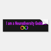 Neurodiversity Göttin-Autoaufkleber