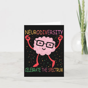 Neurodiversity Hirn Autismus Bewusstsein für Adhor Karte