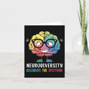 Neurodiversity Hirn Autismus Bewusstsein für Adhor Karte