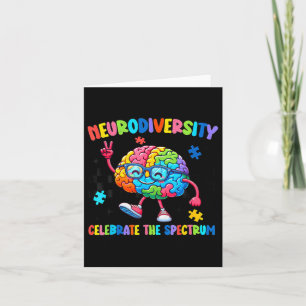 Neurodiversity Hirn Autismus Bewusstsein für Adhor Karte