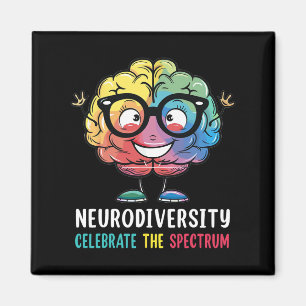Neurodiversity Hirn Autismus Bewusstsein für Adhor Magnet