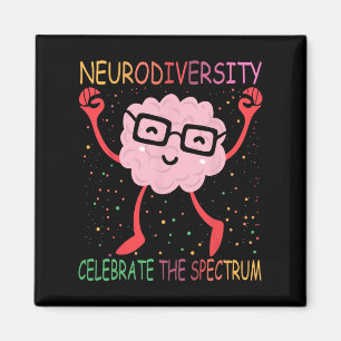 Neurodiversity Hirn Autismus Bewusstsein für Adhor Magnet