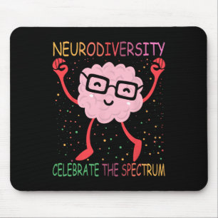 Neurodiversity Hirn Autismus Bewusstsein für Adhor Mousepad