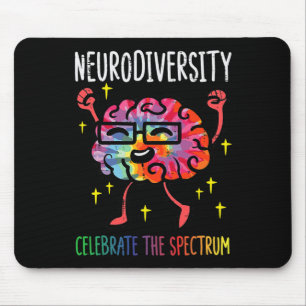 Neurodiversity Hirn Autismus Bewusstsein für Adhor Mousepad