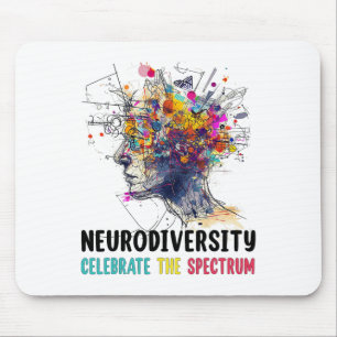 Neurodiversity Hirn Autismus Bewusstsein für Adhor Mousepad