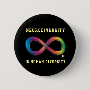 Neurodiversity ist menschlicher Diversity-Knopf Button