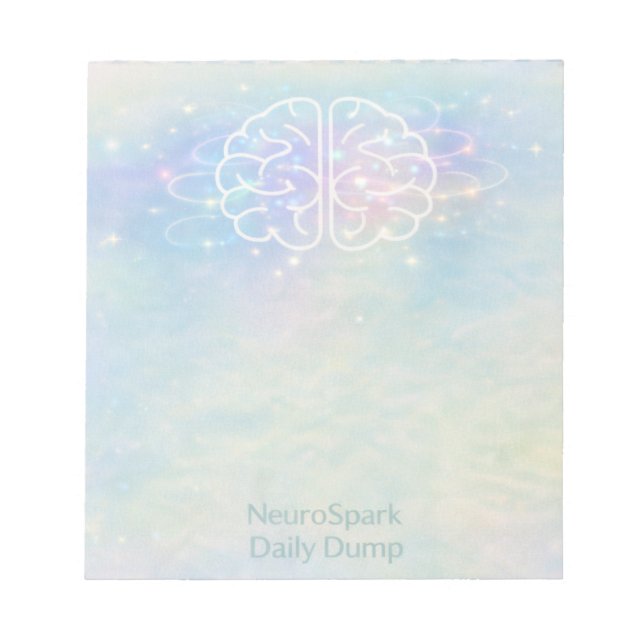 Neurodiversity NeuroSpark Daily Dump Pastel Design Notizblock (Vorderseite)