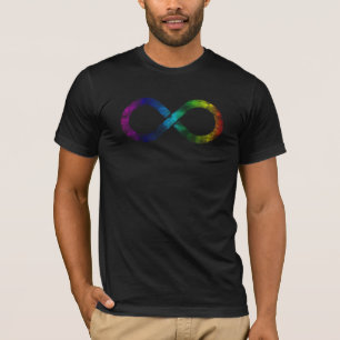 Neurodiversity Unendlichkeits-Regenbogen T-Shirt