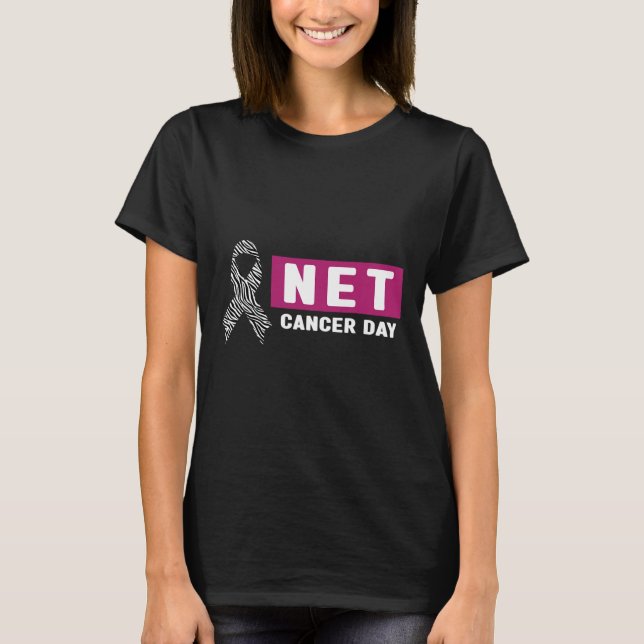 Neuroendocrine Cancer Awareness - World Net Cancer T-Shirt (Vorderseite)