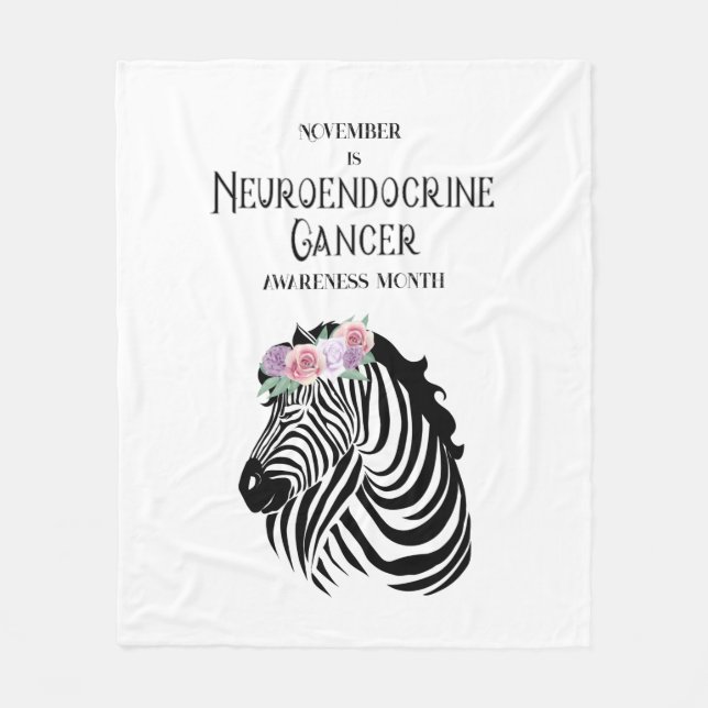Neuroendokrin Cancer Awareness Vlies-Decke Fleecedecke (Vorderseite)