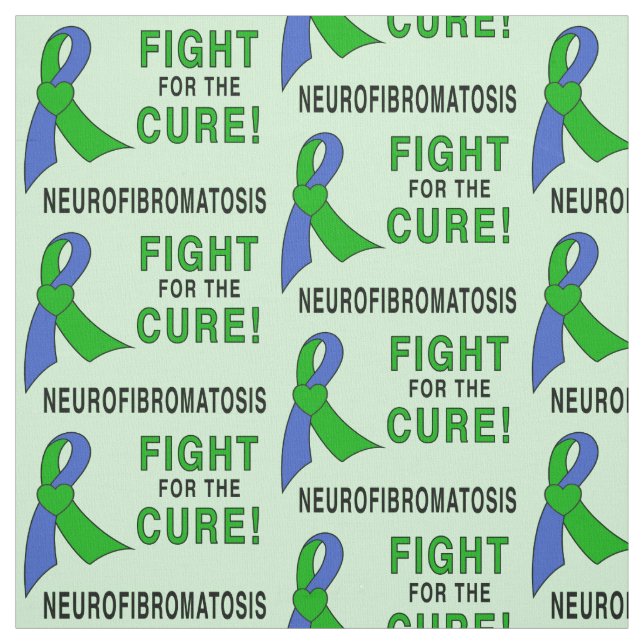 Neurofibromatose-Band: Kampf für die Heilung! Stoff (Muster)