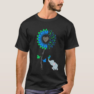 Neurofibromatose-Bewusstsein Sonnenblume Elefant A T-Shirt